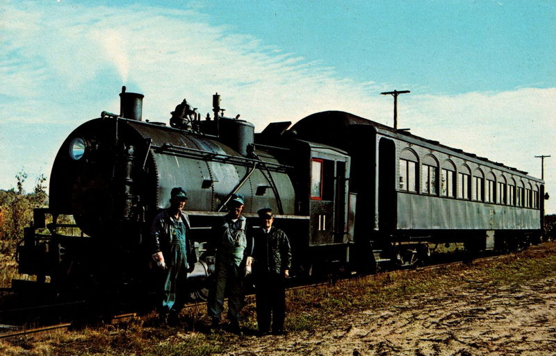 Cadillac and Lake City Rail - Vintage Postcard